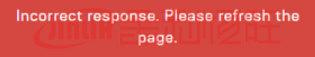 错误应答。请刷新页面。